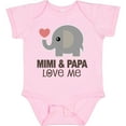 thumbnail image 3 of Inktastic Mimi and Papa Love Me Elephant Boys or Girls Baby Bodysuit, 3 of 5