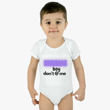 

Mommas Boy Infant Baby Rib Bodysuit