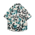 thumbnail image 2 of DDAPJ pyju Men's Hawaiian Floral Shirts Short Sleeve Casual Button Down Shirts Tropical Holiday Beach Shirt Aloha Party Top Lightning Sales Multicolor XXXL, 2 of 5