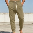 thumbnail image 6 of Cargo Pants for Men Elastic Waist Casual Loose Sports Jogger Straight Leg Outdoor Hiking Full Length Work Pants, 6 of 7