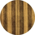 thumbnail image 1 of Ahgly Company Indoor Round Abstract Brown Modern Area Rugs, 8' Round, 1 of 4
