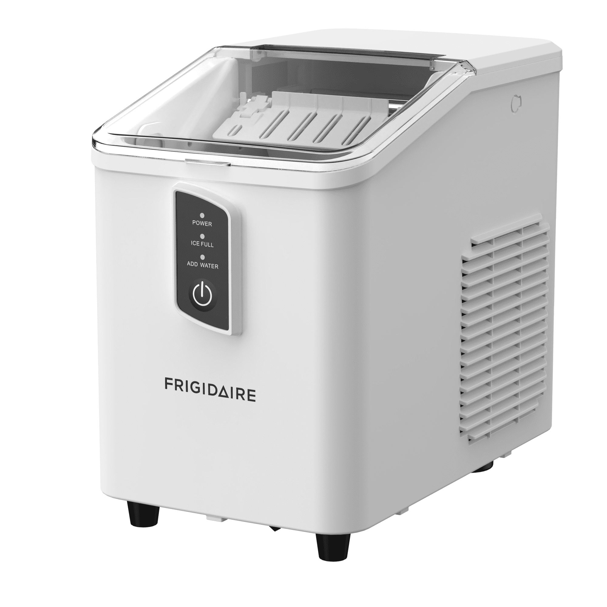 Frigidaire Countertop Ice Maker, 26 lbs Daily, Bullet Shaped Ice, White