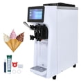 thumbnail image 1 of VEVOR Máquina de helado comercial, rendimiento de 10,6 QT/H, máquina de helado de servicio suave de encimera de un solo sabor de 1000 W, cilindro de 1,6 L de tolva de 4 L, preenfriamiento de limpieza, 1 of 5