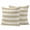 Brown, variant on Blue Striped Outdoor Pillow Covers 24x24 Set of 2, Waterproof Patio Throw Pillowcase Protectors, Rustic Farmhouse Stripes Square Decorative Pillow Shams Cushion Covers for Seat Bed Couch Sofa