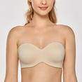 thumbnail image 3 of DELIMIRA Women's Strapless Bra Unlined Underwire Minimizer Plus Size Bras, 3 of 4