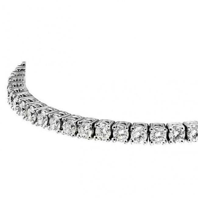 Harry Chad Enterprises 50810 6 CT Small Round Cut Diamonds Tennis Bracelet, White Gold