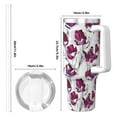 thumbnail image 4 of Pofeuu Tulips Flowers Print 40oz Ice Bully With Handle And Straw Stainless Steel Vacuum Insulated Cup And 2 In 1 Straw Lid, 4 of 8