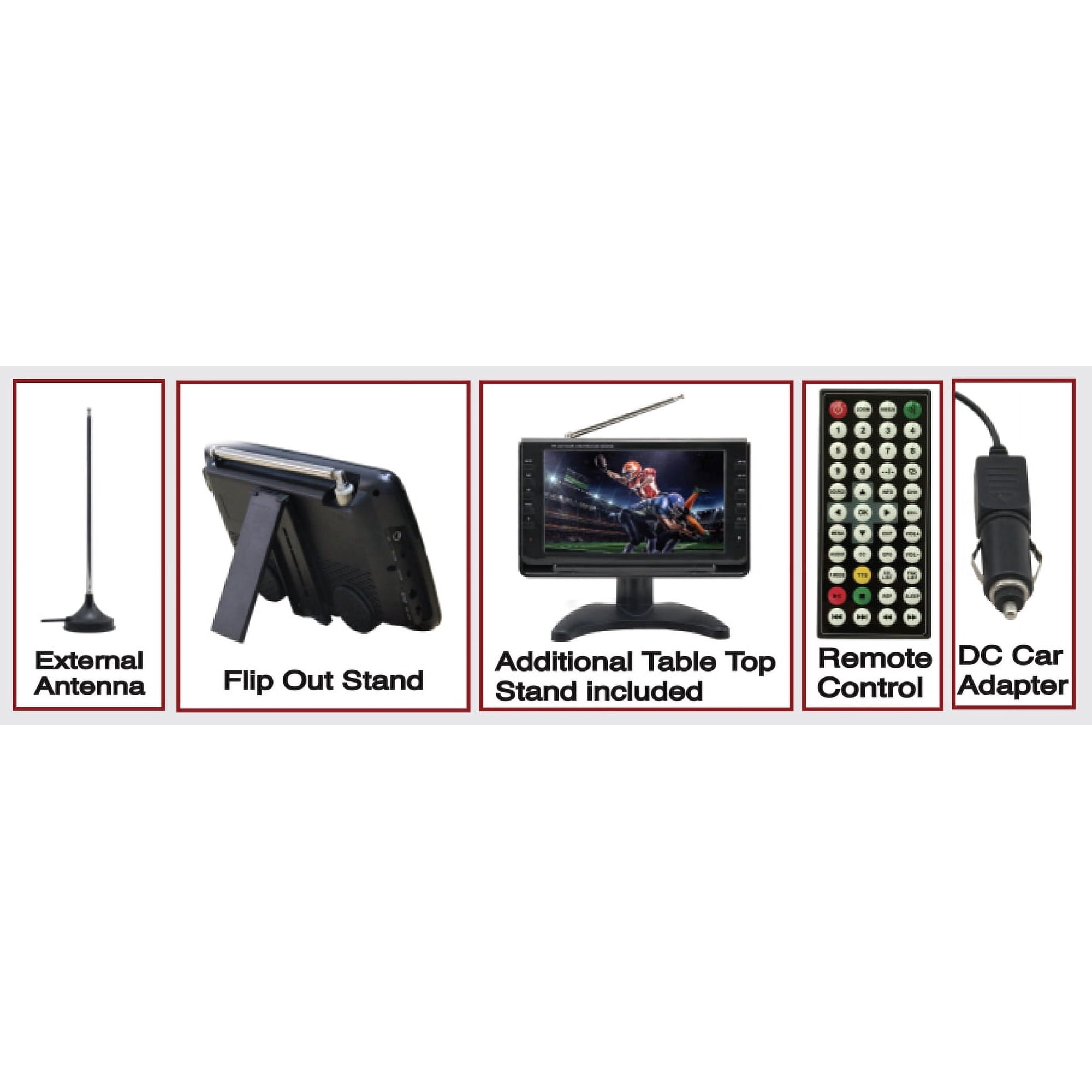 NAXA Electronics NT-90 9-inch Portable TV & Digital Multimedia Player (Black)