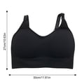 thumbnail image 2 of Sonducket Sujetador deportivo sin costuras para mujer, Top deportivo Push Up para fitness, Sujetador deportivo con relleno en la espalda en U, Sujetador de Ropa interior negro, 2 of 8