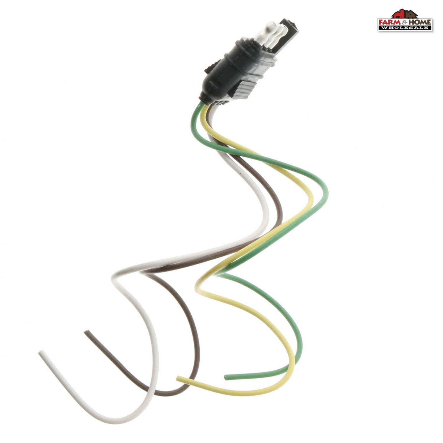 4 Wire Flat Connector Trailer End Wiring Towing New