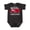 Black Leopard, variant on Red Fire Little Firefighter White Text Boys or Girls Baby Bodysuit