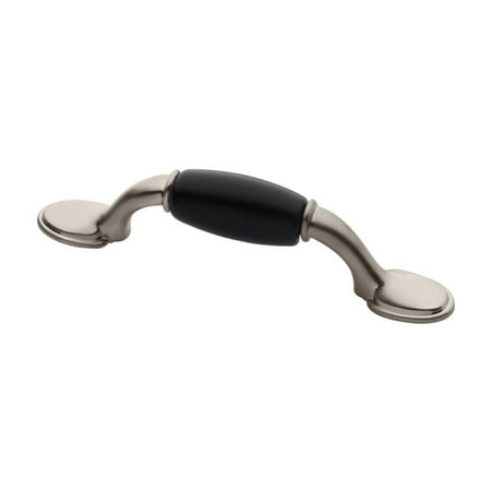 Brushed Bronze Cabinet Pulls - Liberty Hardware Ceramic Insert Spoon Foot Cabinet Pull