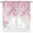 Pink, variant on Swag Curtains Valances for Windows, Red Christmas Snowman Short Kitchen Window Curtains Over Sink, Xmas Balls Snowflakes Pine Branch Cafe Curtains Panel Set Of 2,Rod Pocket, 63 Inches Length