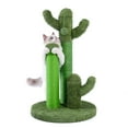 thumbnail image 5 of Pefilos Cat Scratching Post for Indoor - Cat Scratching Post for Adult Cats Cactus Sisal Rope Cat Scratcher with Hanging Ball Cat Scratching Post for Furniture, Green, 5 of 8
