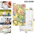 thumbnail image 3 of Dreamtimes Flowers Snakes Patterned Hand Towels 2 PCS, Cotton Bath Towel for Drying Face Hands Body Decorative Water Absorbent Lightweight Towels for Bathroom Ktichen Travel Gym,16"x28", 3 of 7
