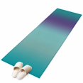 thumbnail image 2 of 2x6 Washable Runner Rug, Gradient Green Purple Non-Slip Hallway Runner for Entryway Kitchen Bedroom, Modern Abstract Minimalist Teal Ocean Beach Indoor Carpet Runner Floor Mat, 2 of 9