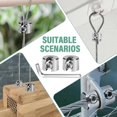 thumbnail image 5 of 10PCS Stainless Steel Cable Clamps, 316 Stainless Steel Cable Clamps with Hexagonal Screws and Wrench, Rope Clamps for Wire Rope, Clothesline Tensione, 5 of 5