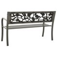 thumbnail image 3 of vidaXL Garden Bench 125 cm Steel Grey, 3 of 4
