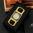 thumbnail image 4 of Sharp Cigar Cutter Zinc Alloy Metal Luxur Guillotine Knife Smoking Accessories, 4 of 6