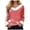 Pink, variant on Christmas Sweaters for Women Waffle Light Tree Star Snowflake Printed Fluffy Fuzzy V Neck Long Sleeve Shirts (Blue, 3XL)