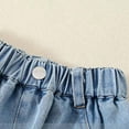 thumbnail image 4 of shoper Toddler Girl Shorts, Stylish Girls Denim Shorts Comfortable Stretchy Waistband Soft for Daily Playwear and Outdoor Activities, 4 of 9