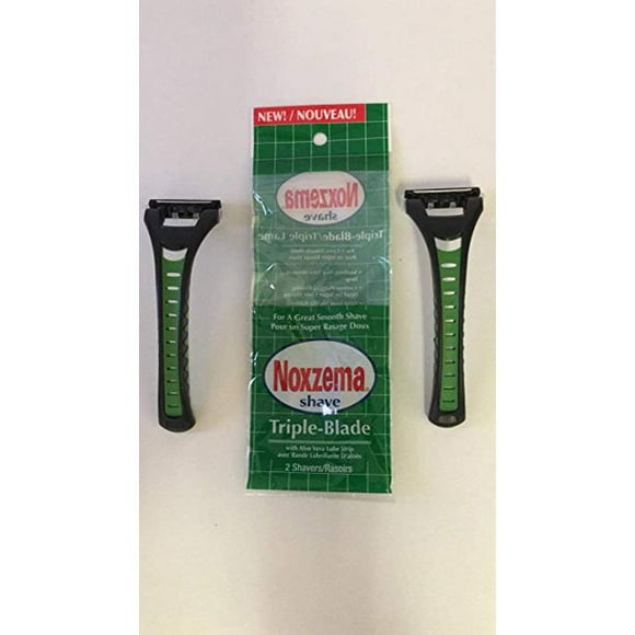 Noxzema Shave Triple Blade / Triple Lame Disposable Shavers 2 ea. (Pack of 6)