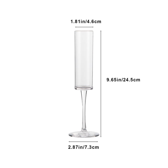 Momihoom Modern Plastic Champagne Flute, Shatterproof Recyclable Goblet for Sparkling Wine and Cocktails