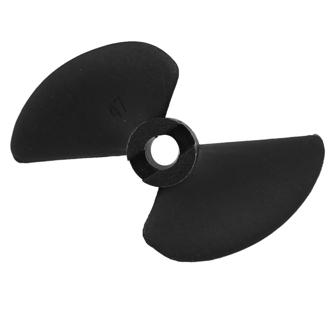 47 x 40 x 4.8mm Nylon 2 Vane Rotating RC Boat Prop Propeller Black