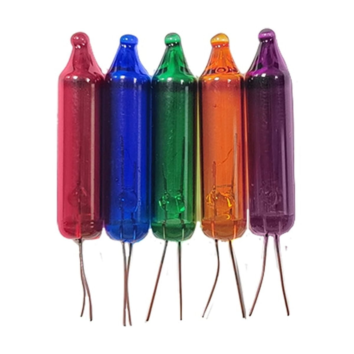 Mini ampoules de Noël de rechange, multicolores, 12 volts, par paquet de 10, Holiday Time