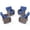 Brown/Blue, variant on Bellefurn Patio Outdoor Swivel Chairs with 5" Thick T-shape Cushions,High Back Outdoor Swivel Rocker Patio Rocking Chairs Outdoor Conversation Set for Porch Balcony Deck