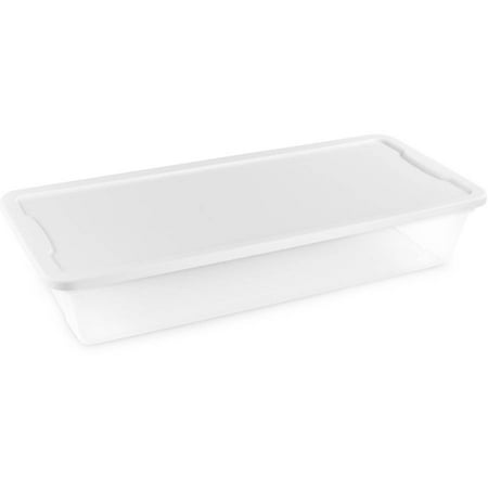 Homz Snaplock® 41 Quart Clear Underbed Storage Container, Set of 6