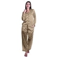 thumbnail image 1 of Moomaya Ensemble de Pyjama à Boutons pour Femmes, Pantalon de Nuit à Col Cranté, Tenue de Détente, 1 of 6