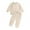 Beige, variant on CPNG Kids Toddler Girl Boys Fleece Lined Sweatsuit Outfits Long Sleeve Solid Color Crew Neck Tops Sweatshirt Pants Casual Outfits Set(Khaki,6-7 Years)