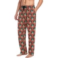 thumbnail image 4 of HPINK-T Pirates Skull Red Pajama Pants for Men PJs Bottoms Sleep Lounge Pants with Pockets, 4 of 7