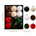 thumbnail image 3 of Hanging Ball Ornaments for Christmas Tree, Plastic Holiday Decorations Set, 3 of 7