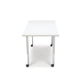 thumbnail image 4 of OFM Adapt Series Rectangle Student Table - 25-33″ Height Adjustable Desk with Casters, White (RECT-LLC), 4 of 5