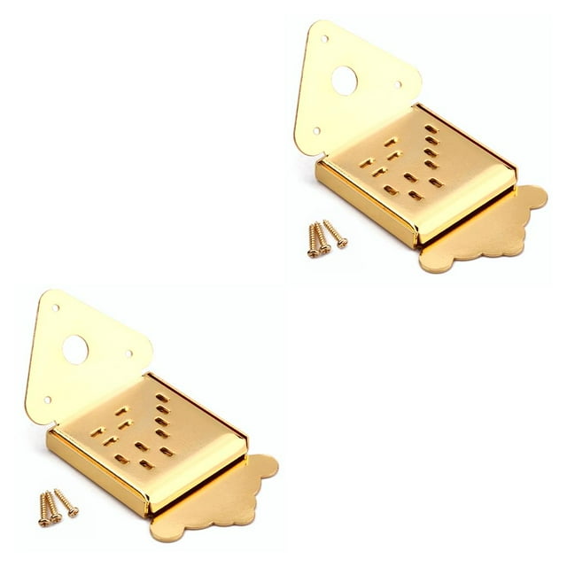 relayinert Mandolin Tailpiece Triangular Stringed Replacement Part with Screws Decorative Repair Guitar String Accessory 1 2Set