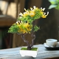 thumbnail image 5 of Artificial Bonsai Tree-Fake Plant in Pot Artificial Plants, Faux Bonsai Pine Bonsai Artificial Plants for Home Decor Indoor, Office/Windowsill/Yard,Desktop Display 50% Saving, 5 of 6