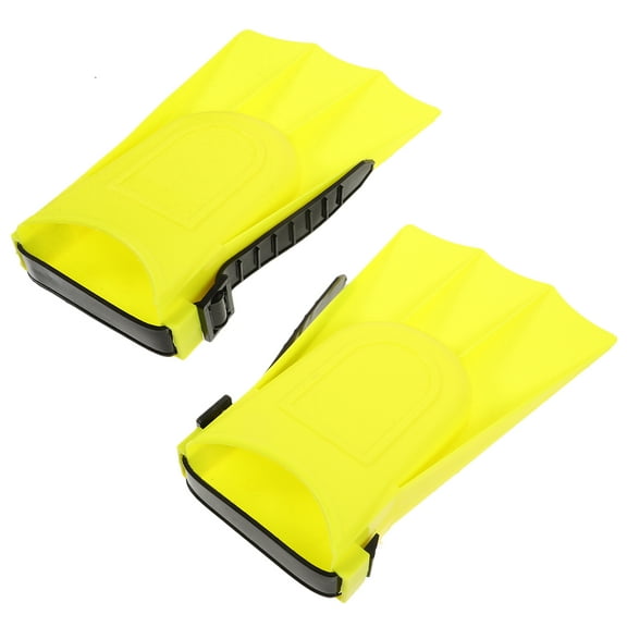 OUNONA Goggle Kids Swim Training Fins Flippers Child 18.50X11.50X3.00CM Yellow
