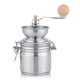 thumbnail image 1 of Moulin à café manuel en acier inoxydable, broyeur à épices, noix, outil manuel, argent, 1 of 4