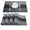 Black+Gray, variant on GIVERARE Placemats Set of 4, Heat-Resistant Woven Vinyl Placemat, Non-Slip Washable PVC Table Mat, Easy to Clean Premium Plastic Mats for Dining, Kitchen Table (Black+Gray)