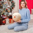 thumbnail image 1 of NARABB Clearance Cute Snowball Bun Pillow Toy, Snowman Doll, Children's Soothing Gift, Birthday, 1 of 6