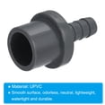 thumbnail image 4 of Unique Bargains UPVC Reducer Pipe Fitting 20mm OD 9mm Barbed, 8 Pack Straight Coupling Adapter Connector, Grey, 4 of 5
