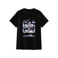 thumbnail image 2 of Lheaggik Cute Cartoon T-Shirt Men Women Crew Neck Shirt Cosplay Short Sleeve Kuro-mi Shirts Black S, 2 of 5
