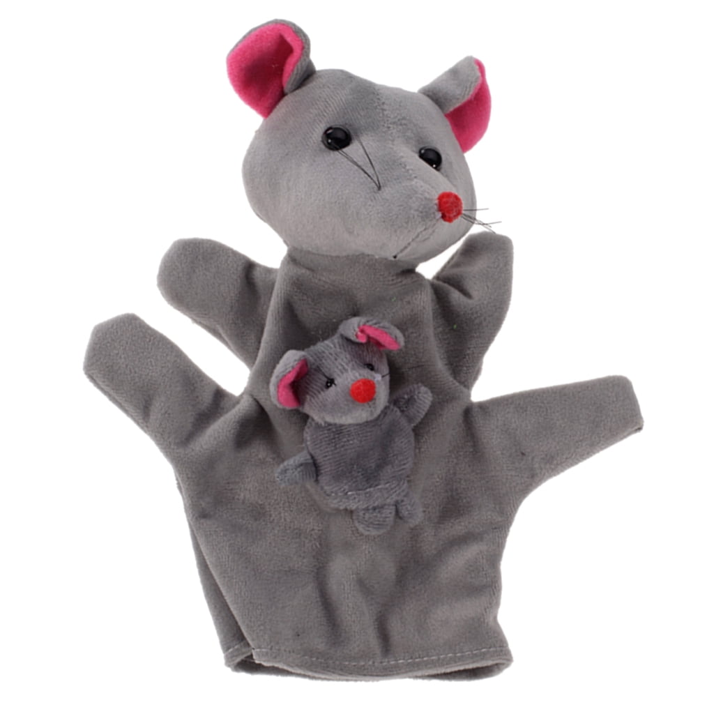 Silly Puppets Kitty Puppet Gray Color 14 inch Puppet 