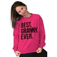thumbnail image 5 of Best Granny Ever Grandma Grams Mother Women Crewneck Sweatshirt Brisco Brands S, 5 of 6