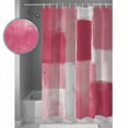 thumbnail image 2 of Shower Curtain, Modern Pink Ombre Geometric Waterproof Shower Curtain Set with Hooks for Bathroom Showers,Stalls and Bathtubs,72x72In Gradient Graffiti Style, 2 of 9