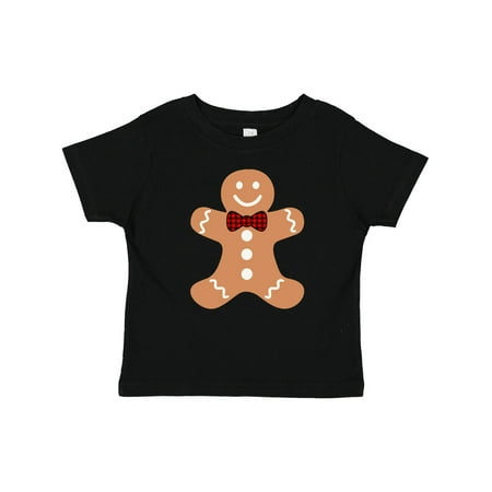 

Inktastic Cute Gingerbread Man with Red Plaid Bowtie Gift Baby Boy or Baby Girl T-Shirt