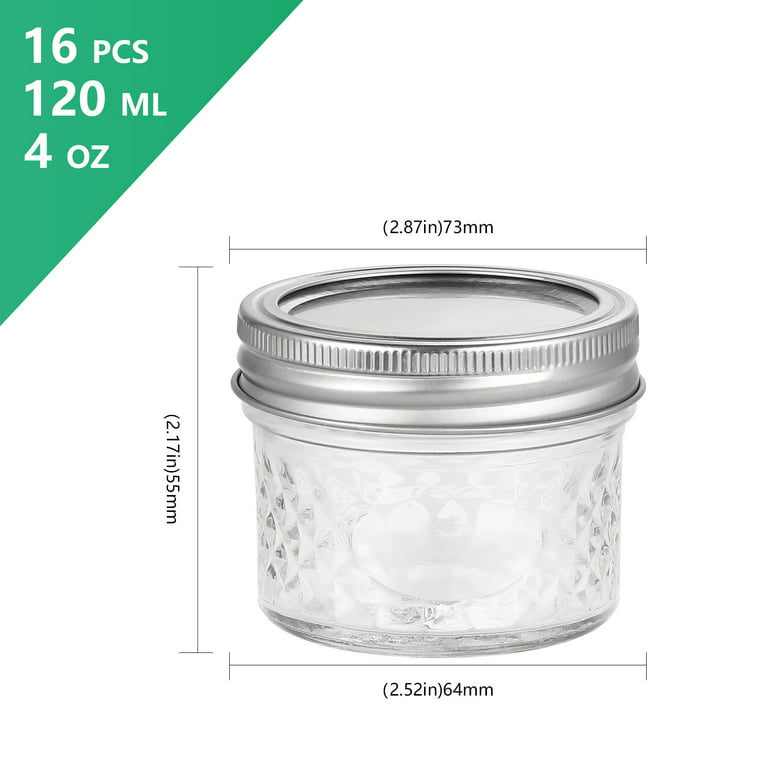 Wide Mouth Mason Jars 16 oz, KAMOTA 16oz Mason Jars Canning Jars Jelly Jars  With Wide Mouth Lids and Bands, Ideal for Jam, Honey, Wedding Favors,  Shower Favors, Baby Foods, 6 PACK 