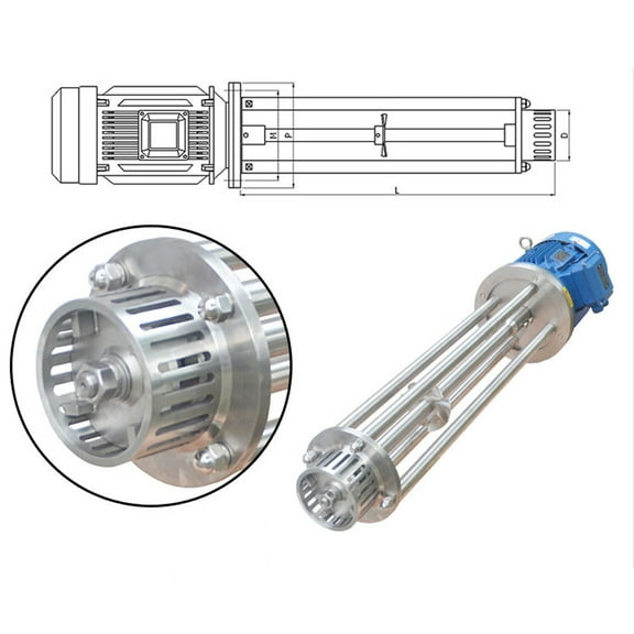 PreAsion For Mixer Disperser Emulsifying Machine High Shear Dispersion Mixer Lab Homogenize 220V 2.2KW